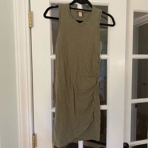 Fitted Ruch-Detailed Dress